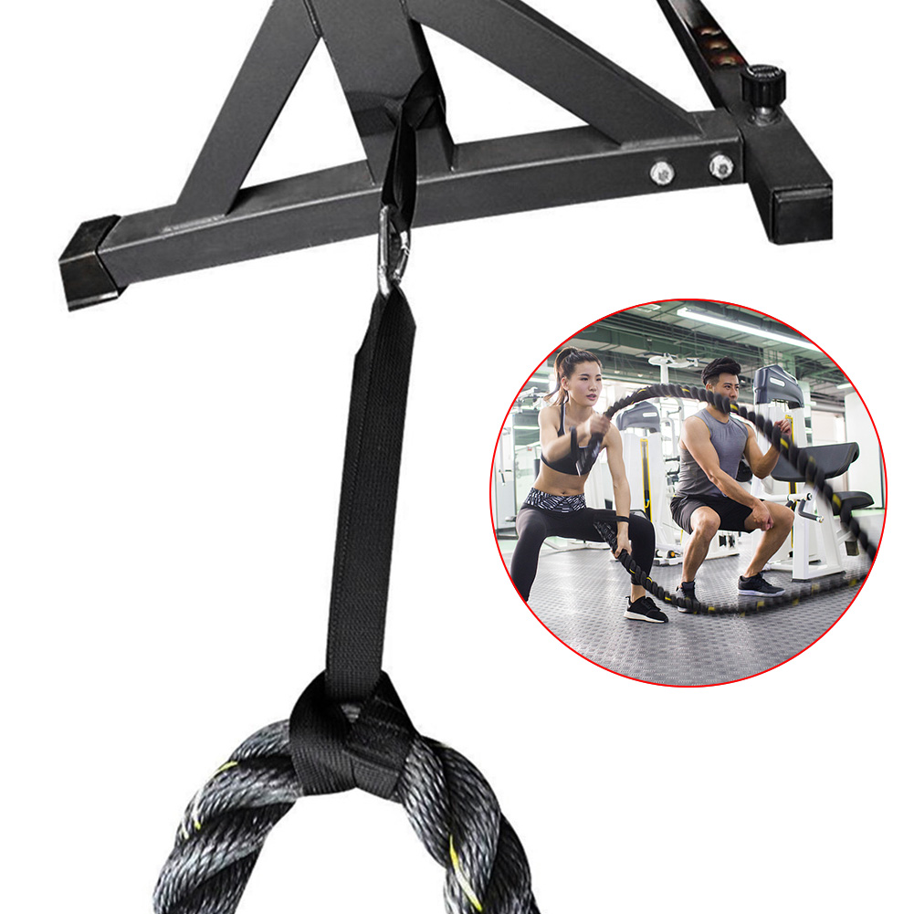 Suspension Trainer Trx - 2 Stück Kampfseil-Ankergurt, robustes, verstärktes Nylon,