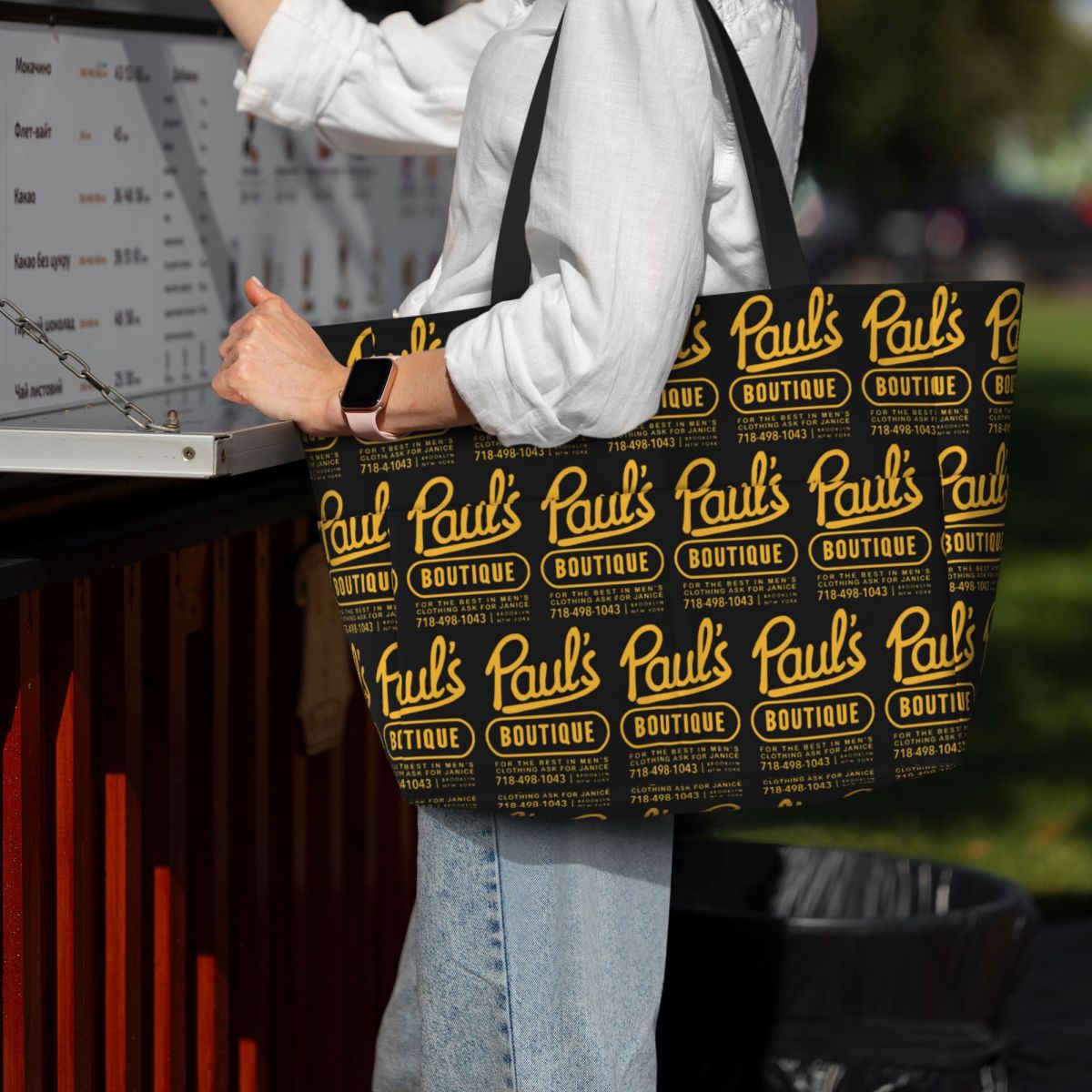 Yoga Fitness Boutique - Beastie Boys Pauls Boutique Beastie Strand-Einkaufstasche,