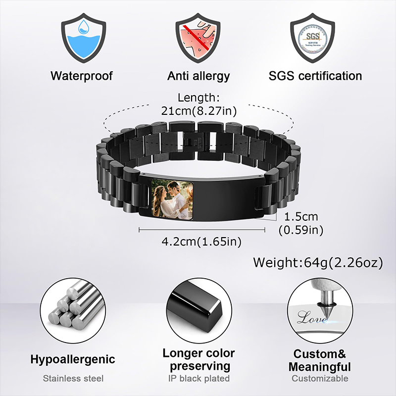 Benutzerdefiniertes Bild Text  – Fitness Tracker Band Bewertung und Preis