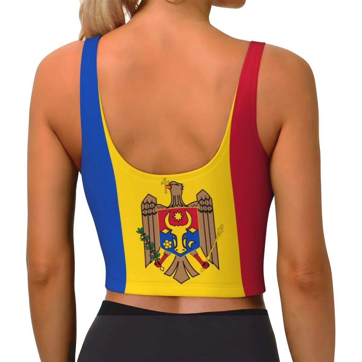 Moldawien Flagge Basic Tops Fr – Yoga Fitness Women Bewertung und Preis